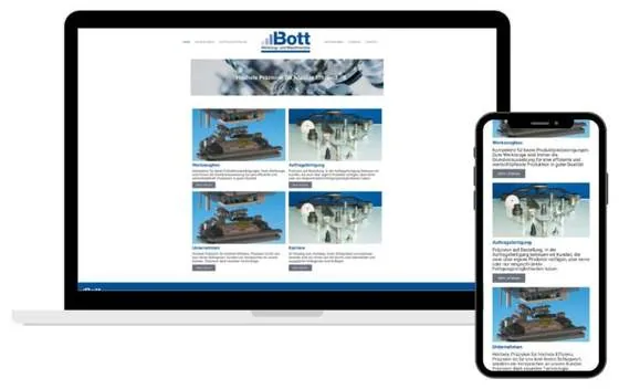 Website Bott Maschinenbau