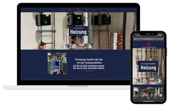Website KR Heiztechnik